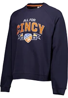 FC Cincinnati Mens Navy Blue Ribbon Long Sleeve Crew Sweatshirt