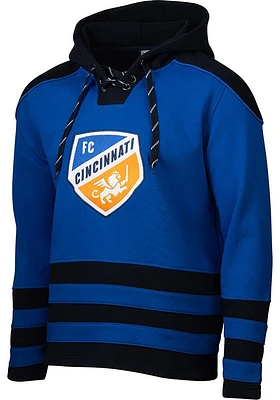 FC Cincinnati Mens Blue Tonal Hockey Hood Fashion