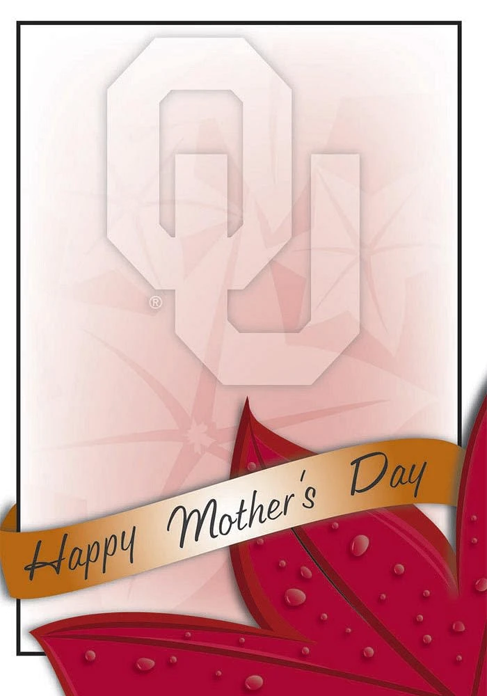 Oklahoma Sooners Mothers Day Card - Crimson