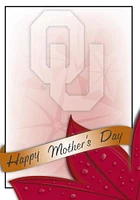 Oklahoma Sooners Mothers Day Card - Crimson