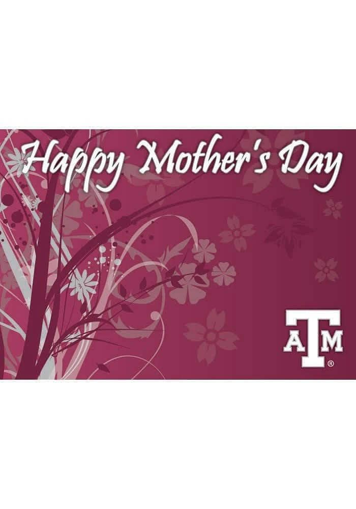 Texas A&M Aggies Mothers Day Card - Red