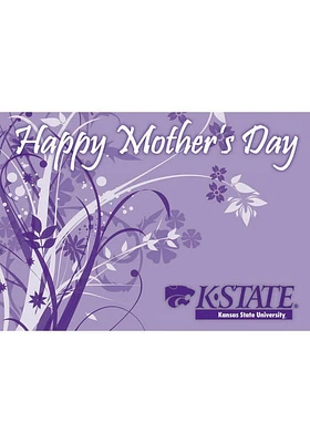 K-State Wildcats Mothers Day Card - Purple