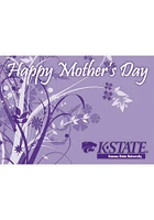 K-State Wildcats Mothers Day Card - Purple