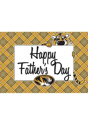 Missouri Tigers Fathers Day Card - White