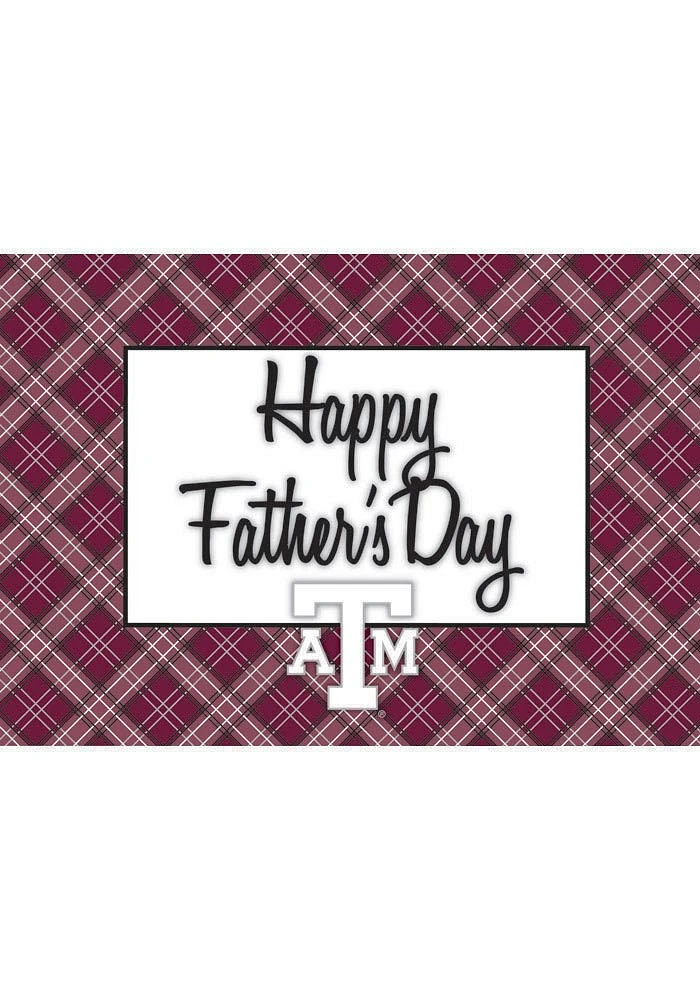 Texas A&M Aggies Fathers Day Card - Red