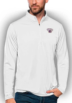 Antigua Western Carolina Mens Tribute Long Sleeve Qtr Zip Pullover