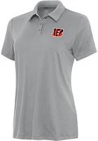 Antigua Cincinnati Bengals Womens Reprocess Recycled Short Sleeve Polo Shirt