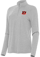 Antigua Cincinnati Bengals Womens Bright 1/4 Zip Pullover