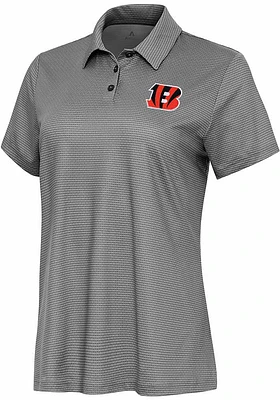 Antigua Cincinnati Bengals Womens White Rings Short Sleeve Polo Shirt