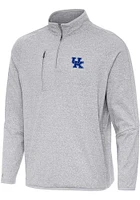 Antigua Kentucky Wildcats Mens Certain Long Sleeve Qtr Zip Pullover