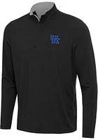 Antigua Kentucky Wildcats Mens Black Content Long Sleeve Qtr Zip Pullover