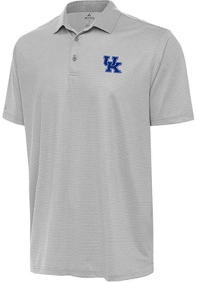 Antigua Kentucky Wildcats Mens White Rings Short Sleeve Polo