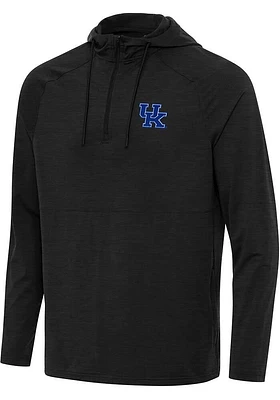 Antigua Kentucky Wildcats Mens Spikes Long Sleeve Qtr Zip Pullover