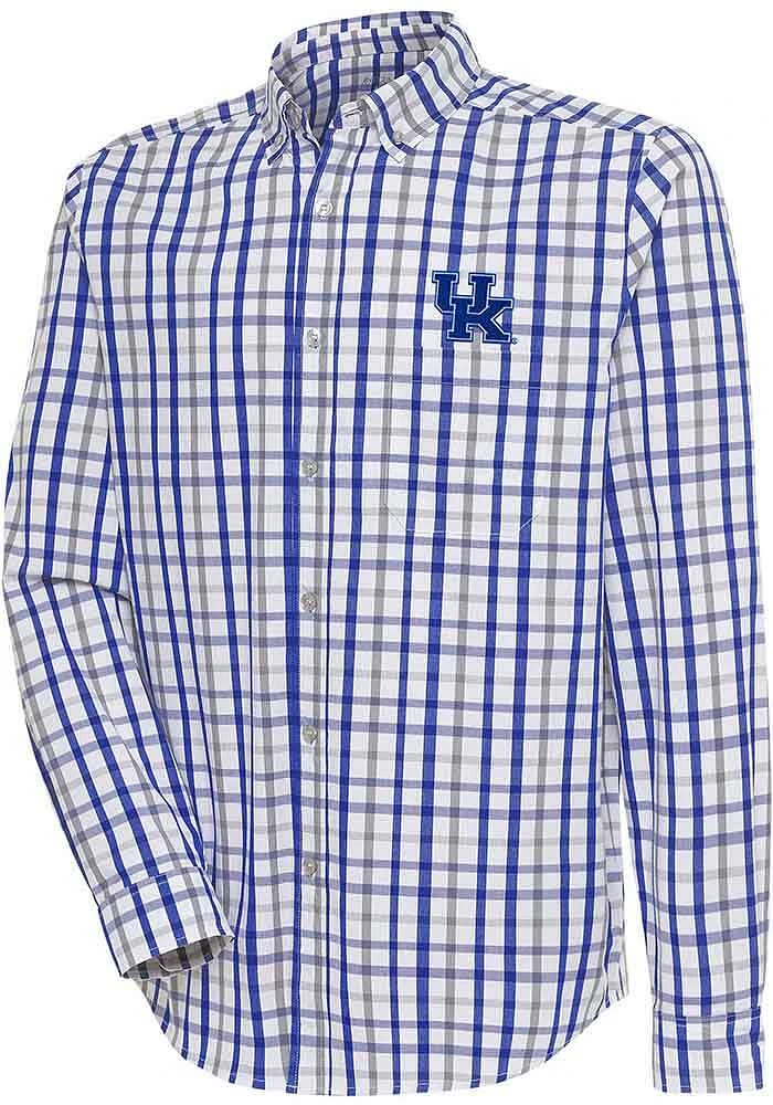 Antigua Kentucky Wildcats Mens Tending Long Sleeve Dress Shirt