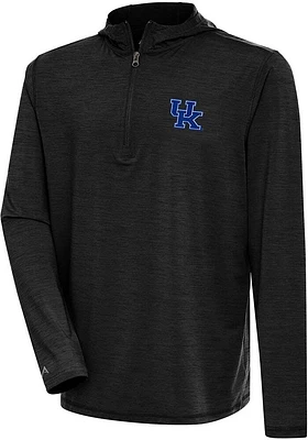 Antigua Kentucky Wildcats Mens Tidy Long Sleeve Qtr Zip Pullover