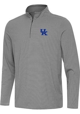 Antigua Kentucky Wildcats Mens Twine Long Sleeve 1/4 Zip Pullover