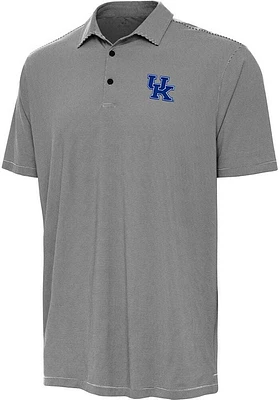 Antigua Kentucky Wildcats Mens Twine Short Sleeve Polo