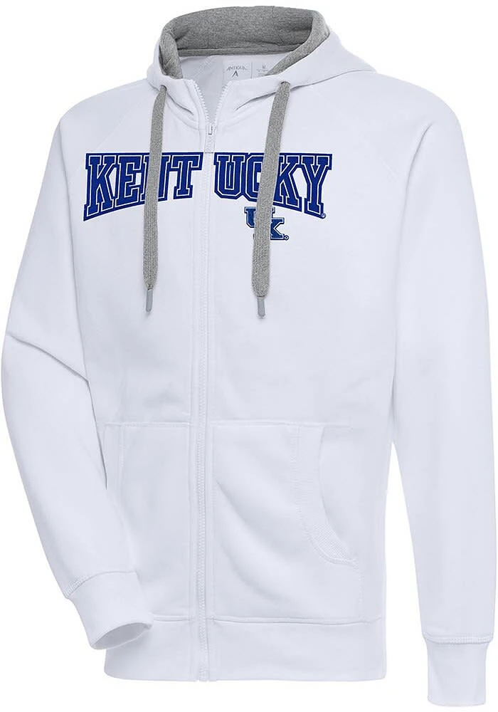 Antigua Kentucky Wildcats Mens Split Victory Long Sleeve Full Zip Jacket