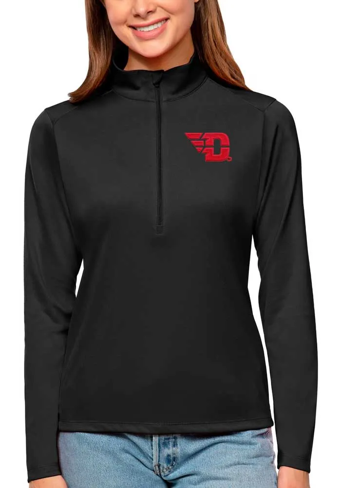 Antigua Dayton Flyers Womens Tribute Qtr Zip Pullover