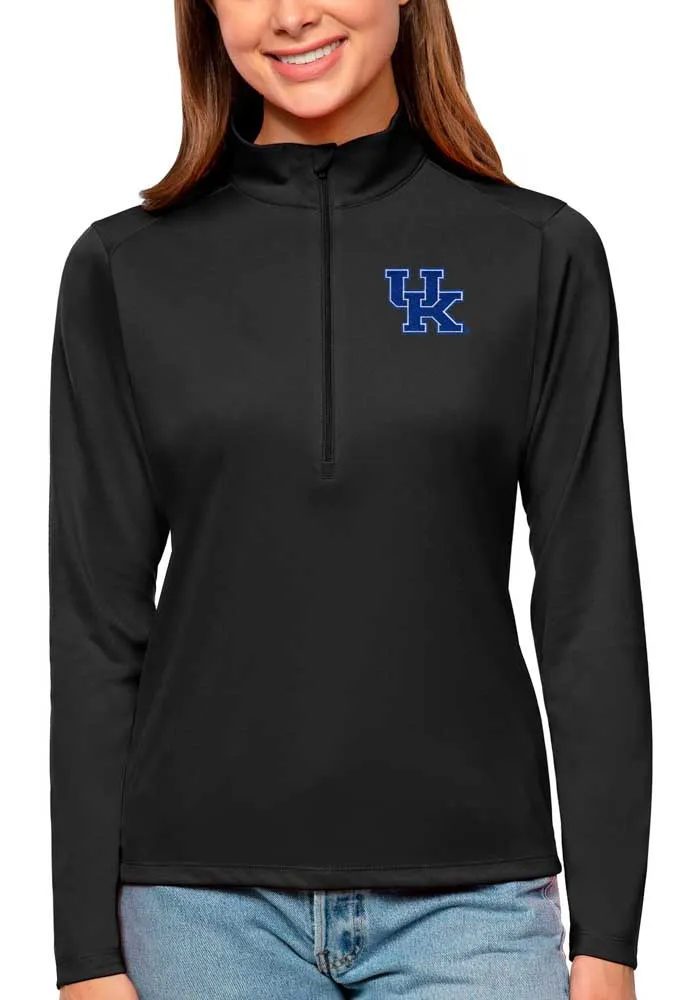 Antigua Kentucky Wildcats Womens Tribute 1/4 Zip Pullover