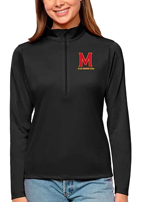 Womens Maryland Terrapins Antigua Tribute Qtr Zip Pullover