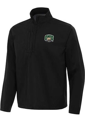 Antigua Ohio Bobcats Mens Brisk Long Sleeve 1/4 Zip Pullover