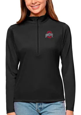 Antigua Ohio State Buckeyes Womens Tribute 1/4 Zip Pullover