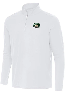 Antigua Ohio Bobcats Mens Intent Long Sleeve 1/4 Zip Pullover