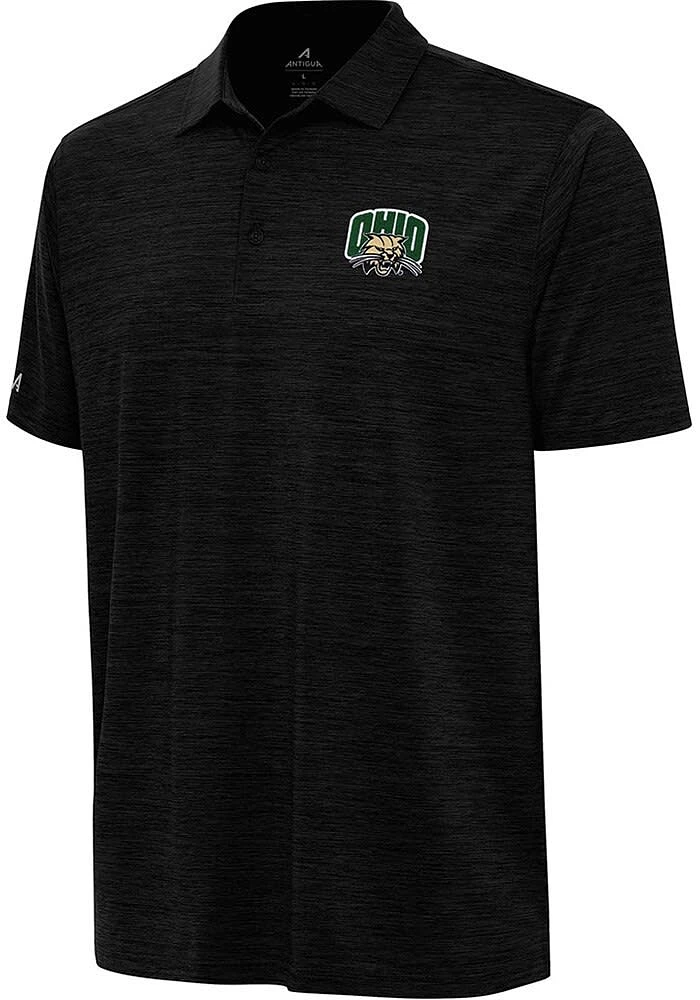 Antigua Ohio Bobcats Mens Layout Short Sleeve Polo