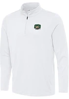 Antigua Ohio Bobcats Mens Reprocess Recycled Long Sleeve Qtr Zip Pullover