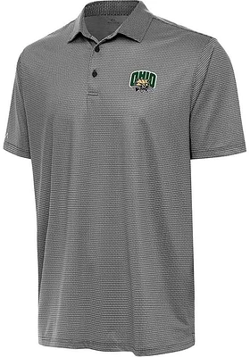 Antigua Ohio Bobcats Mens Rings Short Sleeve Polo