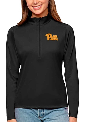 Womens Pitt Panthers Antigua Tribute Qtr Zip Pullover