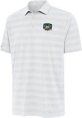 Antigua Ohio Bobcats Mens Tunnel Short Sleeve Polo