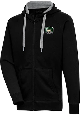 Antigua Ohio Bobcats Mens Victory Long Sleeve Full Zip Jacket