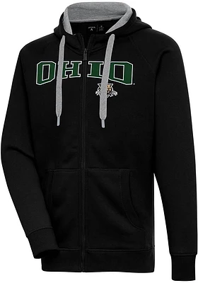 Antigua Ohio Bobcats Mens Split Victory Long Sleeve Full Zip Jacket