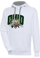 Antigua Ohio Bobcats Mens Full Front Victory Long Sleeve Hoodie