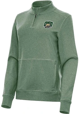 Antigua Ohio Bobcats Womens Crush Qtr Zip