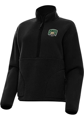 Antigua Ohio Bobcats Womens Figure 1/4 Zip Pullover