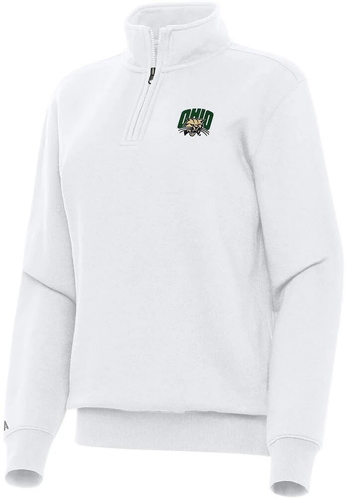 Antigua Ohio Bobcats Womens Victory Qtr Zip