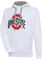 Antigua Ohio State Buckeyes Mens Full Front Victory Long Sleeve Hoodie