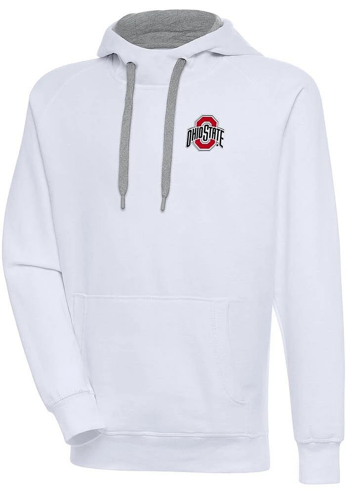 Antigua Ohio State Buckeyes Mens Victory Long Sleeve Hoodie