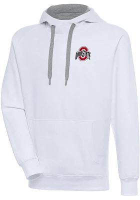 Antigua Ohio State Buckeyes Mens Victory Long Sleeve Hoodie