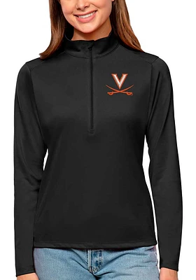 Antigua Virginia Cavaliers Womens Tribute Qtr Zip Pullover