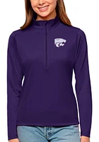 Antigua K-State Wildcats Womens Purple Tribute Qtr Zip Pullover
