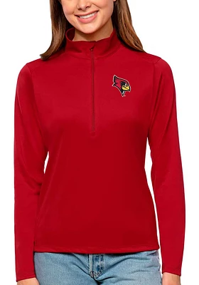 Antigua Illinois State Redbirds Womens Tribute Qtr Zip Pullover