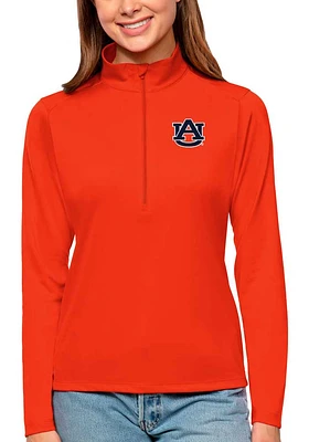 Antigua Auburn Tigers Womens Tribute Qtr Zip Pullover