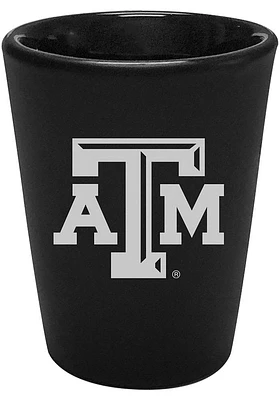 Texas A&M Aggies 2oz Black Etched Ceramic Shot Glass
