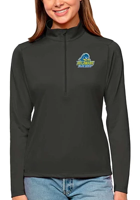 Antigua Delaware Fightin' Blue Hens Womens Tribute Qtr Zip Pullover