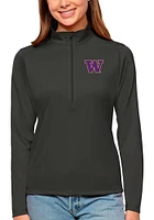 Womens Washington Huskies Antigua Tribute Qtr Zip Pullover