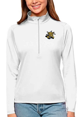 Antigua Wichita State Shockers Womens White Tribute Qtr Zip Pullover